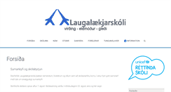 Desktop Screenshot of laugalaekjarskoli.is