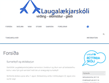 Tablet Screenshot of laugalaekjarskoli.is